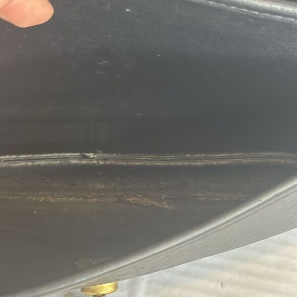 Coach Vintage 90's Black Cowhide Leather Shoulder Purse Front Flap Turnlock - Picture 13 of 14